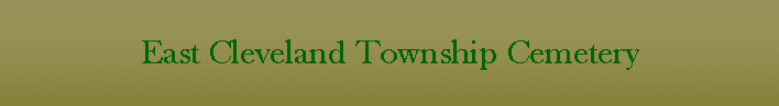 East Cleveland Township Cemetery